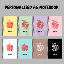 Load image into Gallery viewer, Personalised Notebook - TEACHER'S DAY - A5 - Lined