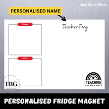 Load image into Gallery viewer, Personalised/Customised TEACHER'S DAY Fridge Magnet White Board