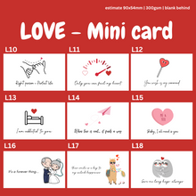 Load image into Gallery viewer, MINI CARDS / LOVE SERIES CARDS