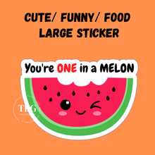 Load image into Gallery viewer, Large Sticker | one in a melon