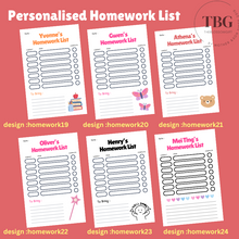 Load image into Gallery viewer, Notepad - Homework List