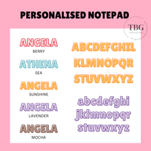Load image into Gallery viewer, Personalised Notepad - Modern Classic-  Mini 3.5 x 3.5 inches