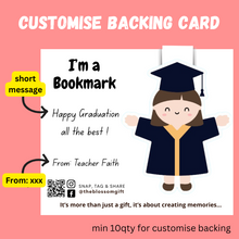 Load image into Gallery viewer, Large Magnetic Bookmarks - Graduation Girl
