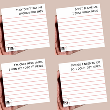 Load image into Gallery viewer, Mini Notepad - Work Humor / Sarcastic / Coworker Gift