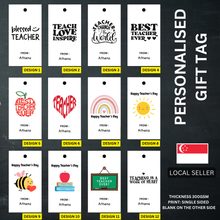 Load image into Gallery viewer, Personalised Gift Tag | Teacher's Day