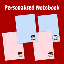 Load image into Gallery viewer, Personalised Notebook - FACE w Name