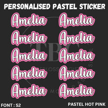 Load image into Gallery viewer, Personalised Waterproof Pastel Large Sticker