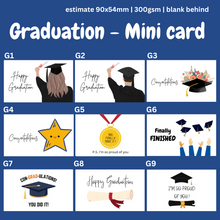 Load image into Gallery viewer, MINI CARDS GRADUATION SERIES CARDS