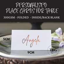 Load image into Gallery viewer, Personalised Place Cards - Foiled