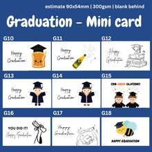 Load image into Gallery viewer, MINI CARDS GRADUATION SERIES CARDS