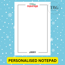 Load image into Gallery viewer, Notepad - Christmas Design -REGULAR 4x6inches