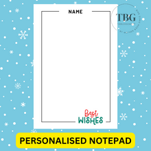 Load image into Gallery viewer, Notepad - Christmas Design -REGULAR 4x6inches
