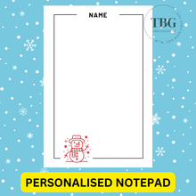 Load image into Gallery viewer, Notepad - Christmas Design -REGULAR 4x6inches