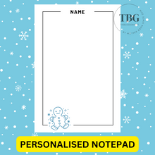 Load image into Gallery viewer, Notepad - Christmas Design -REGULAR 4x6inches