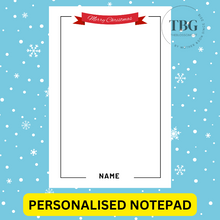Load image into Gallery viewer, Notepad - Christmas Design -REGULAR 4x6inches