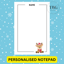 Load image into Gallery viewer, Notepad - Christmas Design -REGULAR 4x6inches