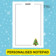 Load image into Gallery viewer, Notepad - Christmas Design -REGULAR 4x6inches