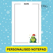 Load image into Gallery viewer, Notepad - Christmas Design -REGULAR 4x6inches
