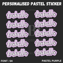 Load image into Gallery viewer, Personalised Waterproof Pastel Large Sticker