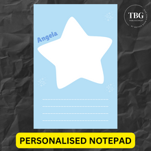 Load image into Gallery viewer, Personalised Notepad - Star -REGULAR 4x6inches