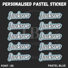 Load image into Gallery viewer, Personalised Waterproof Pastel Large Sticker