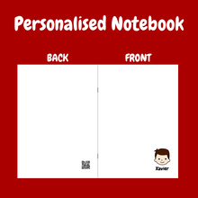 Load image into Gallery viewer, Personalised Notebook - FACE w Name
