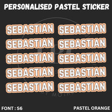 Load image into Gallery viewer, Personalised Waterproof Pastel Large Sticker