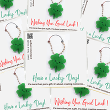 Load image into Gallery viewer, Lucky Charm Keychain - Customise Backing min 10qty