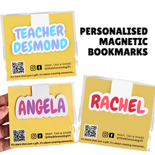 Load image into Gallery viewer, Personalised Magnetic Bookmarks
