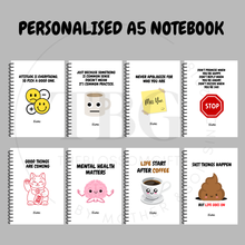 Load image into Gallery viewer, Personalised Notebook  - A5 - Lined