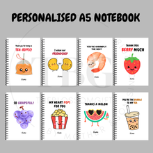 Load image into Gallery viewer, Personalised Notebook  - A5 - Lined