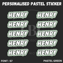 Load image into Gallery viewer, Personalised Waterproof Pastel Large Sticker