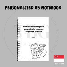 Load image into Gallery viewer, Personalised Notebook  - A5 - Lined