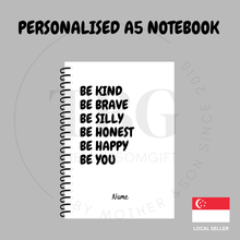 Load image into Gallery viewer, Personalised Notebook  - A5 - Lined