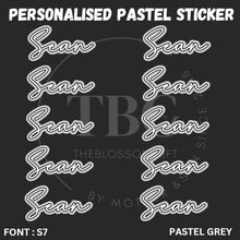 Load image into Gallery viewer, Personalised Waterproof Pastel Large Sticker
