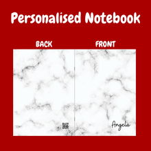 Load image into Gallery viewer, Personalised Notebook - Marble