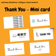 Load image into Gallery viewer, THANK YOU- MINI CARDS