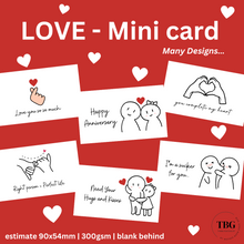 Load image into Gallery viewer, MINI CARDS / LOVE SERIES CARDS