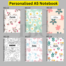 Load image into Gallery viewer, Personalised Notebook - A5- Lined