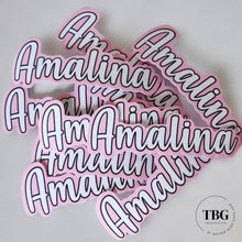 Load image into Gallery viewer, Personalised Waterproof Pastel Large Sticker