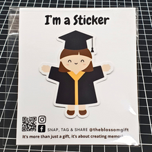 Load image into Gallery viewer, Large Sticker | Graduation Girl
