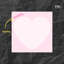 Load image into Gallery viewer, Personalised Mini Notepad - Heart