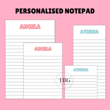 Load image into Gallery viewer, Personalised Notepad - Modern Classic-  Mini 3.5 x 3.5 inches