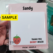 Load image into Gallery viewer, Mini Notepad - Food/Cute - Personalised Laminated Backing