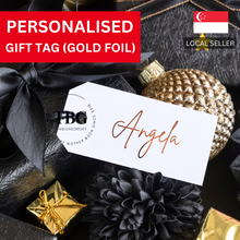 Load image into Gallery viewer, Personalised Gift Tag - Gold Foil- 1 SET