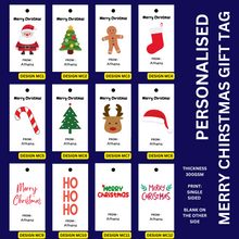 Load image into Gallery viewer, Personalised Gift Tag | Merry Christmas