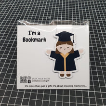 Load image into Gallery viewer, Large Magnetic Bookmarks - Graduation Girl