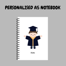 Load image into Gallery viewer, Personalised Notebook -  Graduation  - A5- Lined