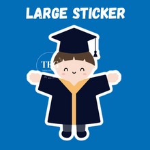 Load image into Gallery viewer, Large Sticker | Graduation Boy
