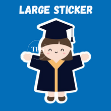 Load image into Gallery viewer, Large Sticker | Graduation Girl